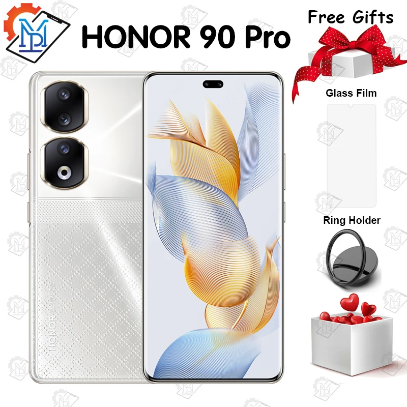 2023 Original Honor 90 Pro 5G Mobile Phone 6.78″ 120Hz Screen Snapdragon 8+ Gen 1 200MP Camera 5000mAh Battery NFC Smartphone