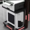 [Large-size Printer] Elegant Black Double-layer Six-wheel Internal Height 45cm [Internal Width 30cm]]