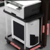 [Large-size Printer] Elegant Black Double-layer Six-wheel Inner Height 55cm [Inner Width 30cm]]