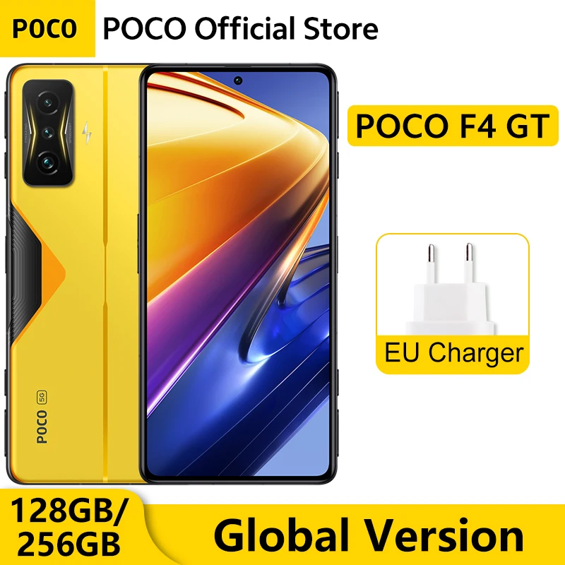 Global Version POCO F4 GT 5G 128GB / 256GB Snapdragon 8 Gen 1 Octa Core NFC 64MP Triple camera LiquidCool Dolby Atmos