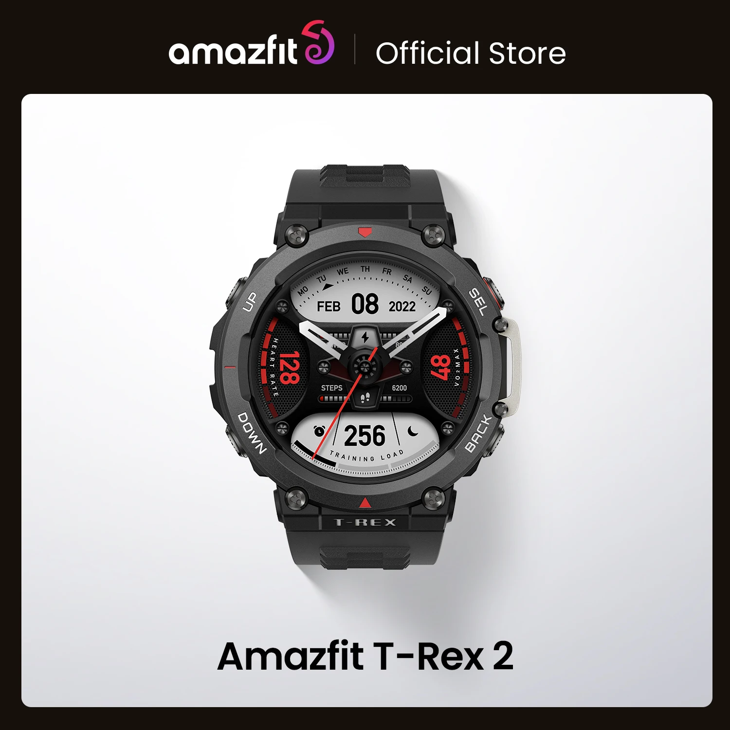 New Amazfit T Rex 2 Smartwatch T-Rex 2  Dual Band Route Import 150+Built-in Sports Modes Smart Watch