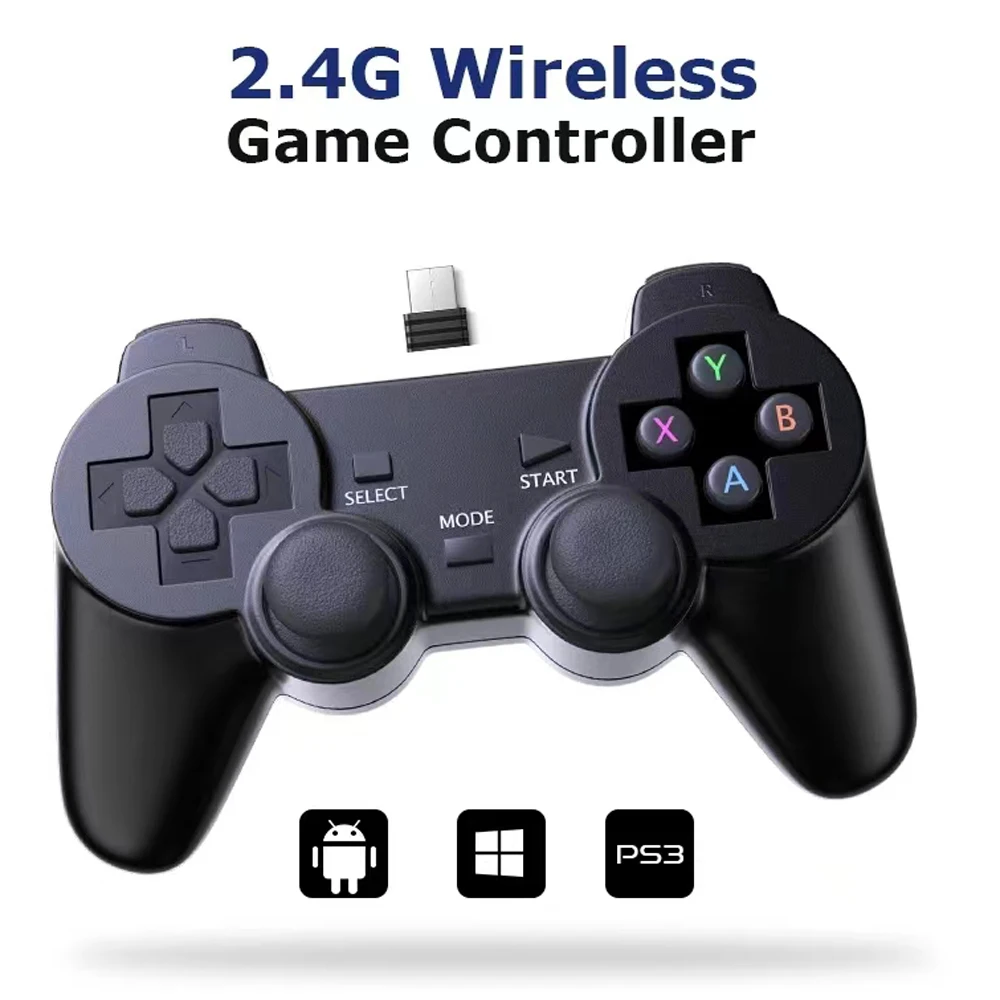 2.4G Wireless Controller For PS3/ TV Box/ Android Phone Gamepad Controle PC Joystick For Super Console X Pro Video Game Console