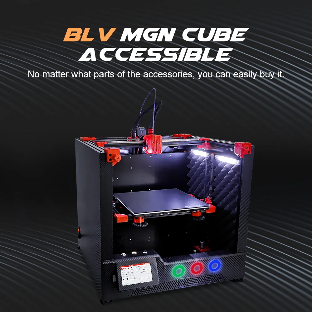 BLV MGN Cube Full Kit 3D Printer No Including Printed Parts 365mm Z axis Height BLV 3d Printing Parts