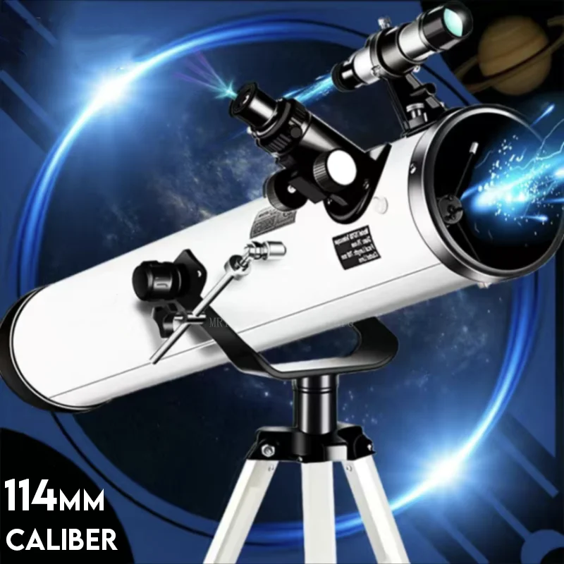 114MM Large Caliber Professional Astronomical Telescope 875X for Space Binoculars Support Take Photo Night Vision Moon